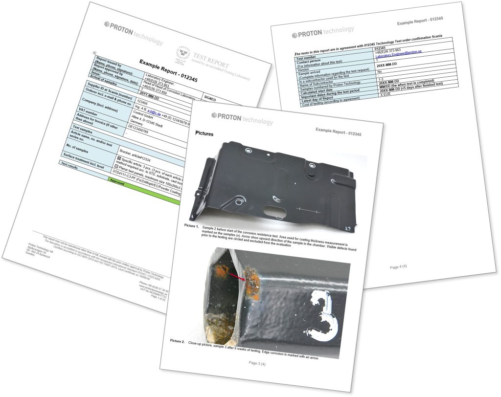 New corrosion tests report