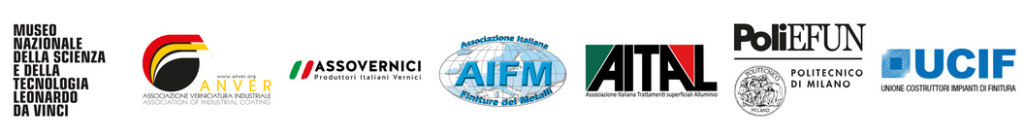 Loghi enti patrocinanti P&E Milano Coating Days